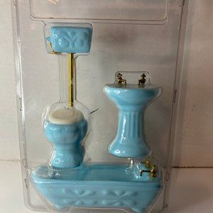 Dollhouse Furniture Miniature Bathroom